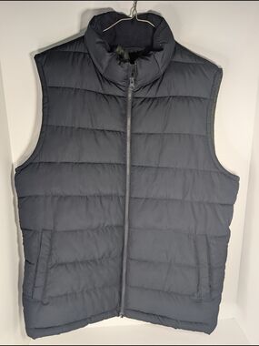 Gap Men’s Quilted Puffer Vest Navy Blue Size Medium